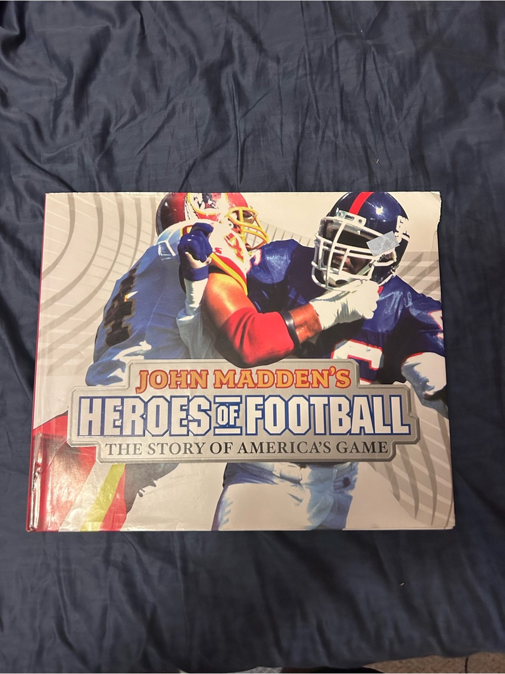 John Madden's Heroes of Football Hardcover Book - Blue, Red, White